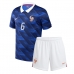 Camiseta Francia Eduardo Camavinga #6 Primera Equipación Replica Mundial 2026 para niños mangas cortas (+ Pantalones cortos)